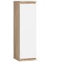 Hanging display cabinet NORE CLP H30, oak/white
