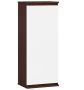 Hanging display cabinet NORE CLP H40, dark brown/white