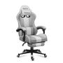 Игровое кресло Huzaro Force 4.7 White Mesh, С откидной подставкой для ног, 81 × 29 × 54 см