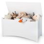 Toy box, with lid, White, 90 × 40 × 49 cm