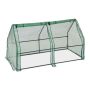 Madal kasvuhoone Relaxdays 10039525.0, 2 ust, 180 × 90 × 90 cm