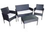 Rattan outdoor furniture set, gray