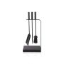 Kaminatarvikute komplekt Relaxdays 10052260.0, 4-osaline, 49,5 × 22,5 × 15 cm