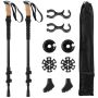 Hiking poles, 2 pcs, Black