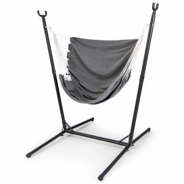 Rippuv tool tugijalaga 160x142x170cm, musta/halli värvi