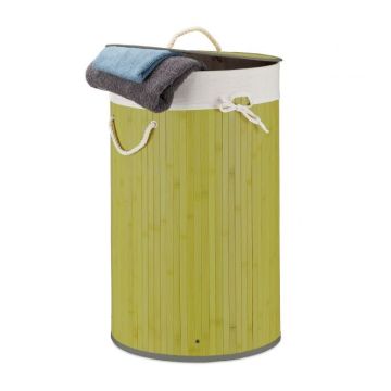 Pesukorv 65x41cm, 70L., roheline/valge