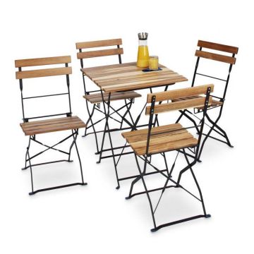 Komplektis 4 aiatooli 84x42x44cm., helepruun/must