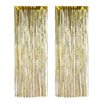 2 peokardina komplekt 250x100cm., kuldset värvi