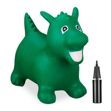 Надувная игрушка "Дракон" 46х26х60см., зеленый/черный/белый