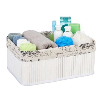 Hoiukast 16,5x38x28,5cm., kreem/valge/must