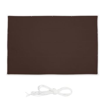 Päikesepoolne ristkülikukujuline markiis 700x500cm., pruuni värvi