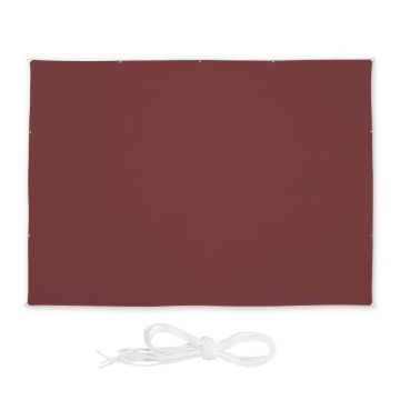 Päikesepoolne ristkülikukujuline markiis 550x450cm., tumepunast värvi