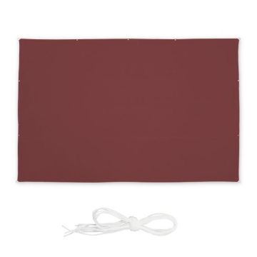Päikesepoolne ristkülikukujuline markiis 700x500cm., tumepunast värvi