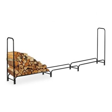 Küttepuude alus 122x370x38,5cm, must