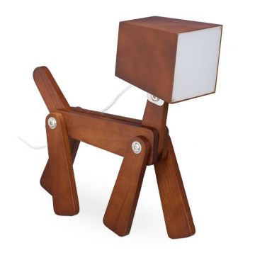 Laualamp 30x28x9cm., tumepruun/valge