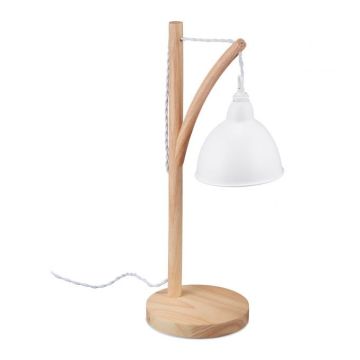 Laualamp 52x18x26cm., helepruun/valge
