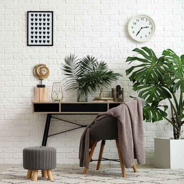 Flower stand 20x20cm., light brown