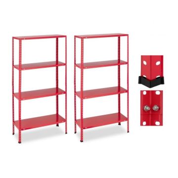 Комплект из 2 полок 147,5x75,5x30,5см., красный