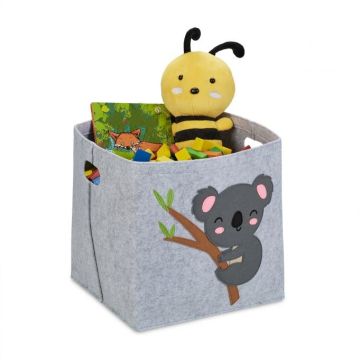 Kokkupandav kott 33x34x32cm., hall/tumehall/roosa