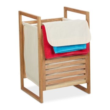 Pesukorv 60x40x35cm, 50L., helepruun/beež