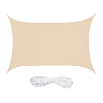 Päikesepoolne ristkülikukujuline markiis 300x200cm., beež värv