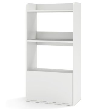 Напольная полка 55x29x105см, белого цвета