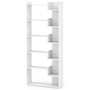 Vaba seisev riiul 69x22x163cm, valge värv