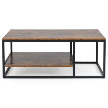 Kohvilaud 105x50x42,5cm, pruun/must värv
