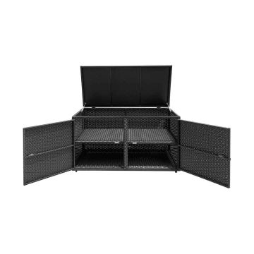 Садовый сундук 115x60x65см, черного цвета