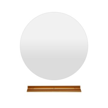 LED настенное зеркало 60x3см, серебристого цвета