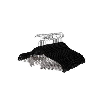 Pükste riidepuud 30 tk, mustad