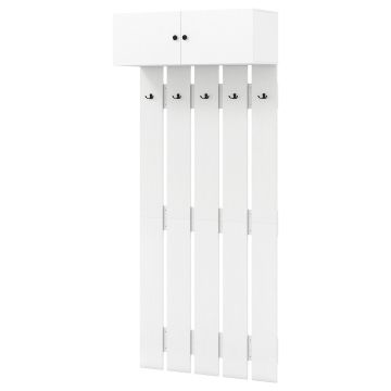 Вешалка для одежды 90x33x210см, белого цвета