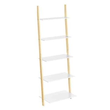 Riiul 5 tasapinda, mattvalge/naturaalne värv