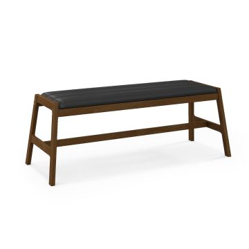 Прихожая скамья 127x48x47,5 см, тёмно-коричневый/чёрный цвет