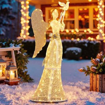 3D Christmas angel decoration, 150 LEDs, 60 × 30 × 165 cm