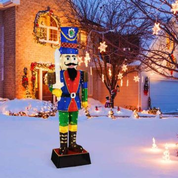 3D Nutcracker Soldier 184 cm with 110 LED Lights, Outdoor Decoration