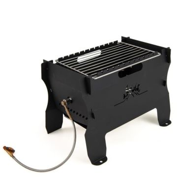 Угольный гриль 38x22x27см, черного цвета