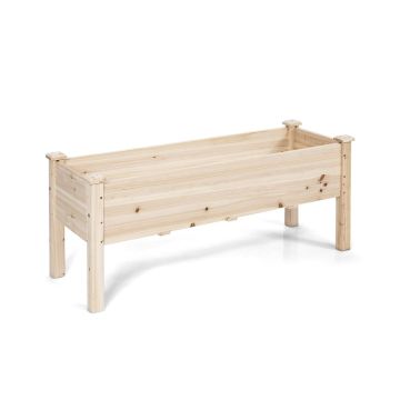 Поднятая грядка 120x43,5x51см, светло-коричневого цвета