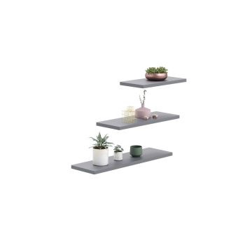 3-osaline riiul Lewit 30x15 / 45x15 / 60x15 cm, hall