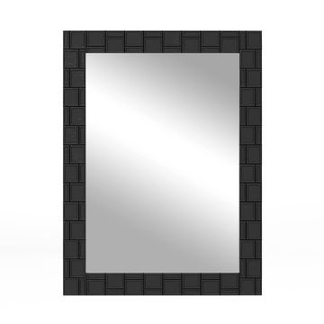 Настенное зеркало 2x80x60см, черного цвета