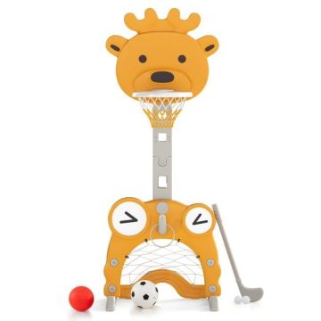 4-in-1 children's play set with adjustable height, 3+ years, ring toss, football, golf, basketball