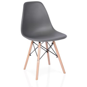 Skandinaavia stiilis toolide komplekt CF-1, 4 tk, hall
