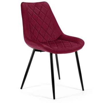 4 tooli komplekt SJ.0488, burgundiapunane värv