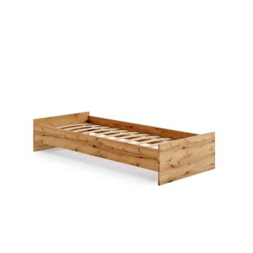 Кровать Karo 193,6x37x94 см, цвет натурального дерева.