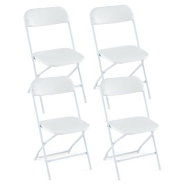 4 söögitoa tooli komplekt 48x45x82cm, valge värv