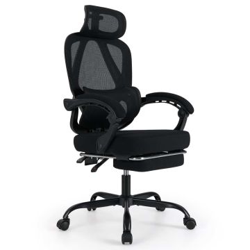 Офисное кресло 70x70x122см, черного цвета