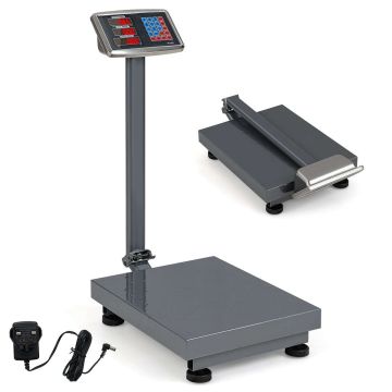 Цифровые платформенные весы 65x40x83см, серебристого цвета