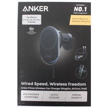 Juhtmevaba autolaadija Anker Prime Wireless Car Charger, Qi2.2, 25 W