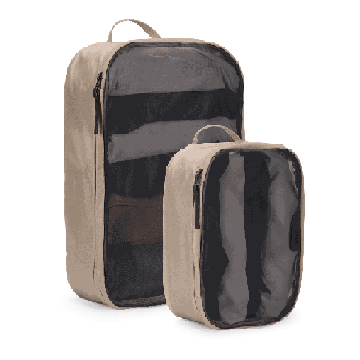 Reisitarvete organiseerijate komplekt Thule Packing Cube, 1 keskmine ja 1 väike, Beež, 95 × 255 × 355 mm