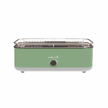 Elektriline grill Barbecook Electric Grill E-Carlo BC-ELE-1002, 3 kuumustaset, Roheline, 33 × 16,5 × 42,5 cm